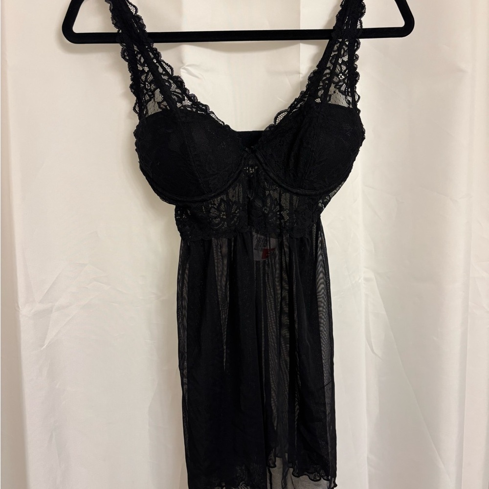 H&M Black Lace Chemise